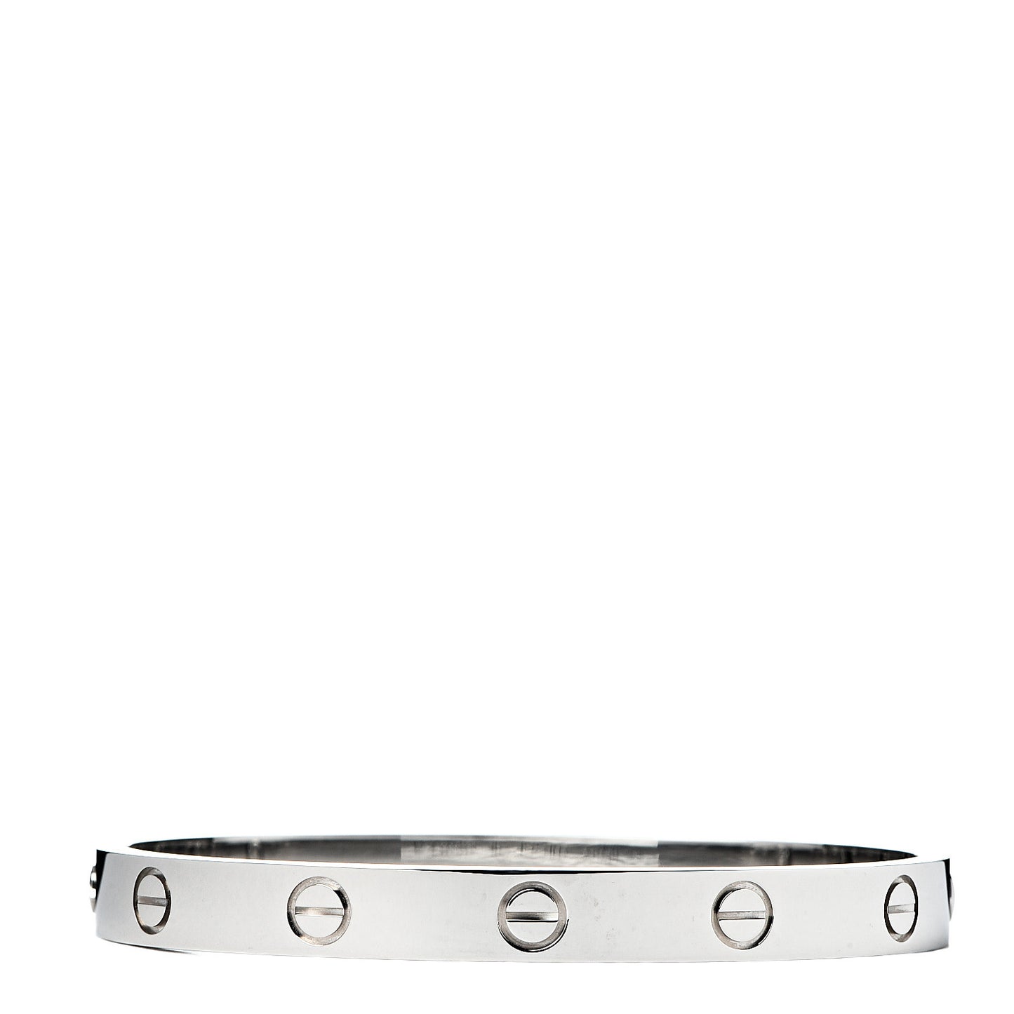 18K White Gold LOVE Bracelet 16