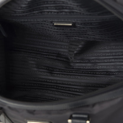 Prada Tessuto Nylon Saffiano Viaggio Duffle Baltico 4 of 11