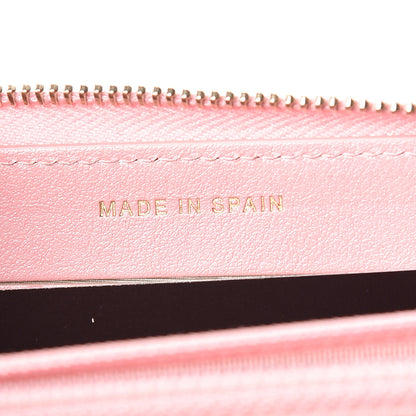 Chanel Iridescent Caviar Quilted Medium Zip Around Wallet Pink 7 of 12