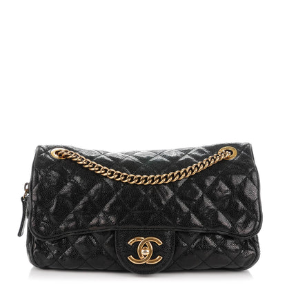 Chanel Crumpled Grained Calfskin Small Shiva Flap Black 1 of 7
