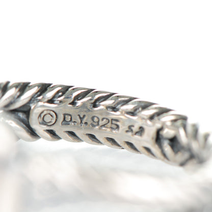 David Yurman Sterling Silver Diamond Smoky Quartz 7mm Petite Albion Ring 54 7 4 of 4