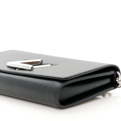 Louis Vuitton Epi Twist Chain Wallet Black 10 of 10