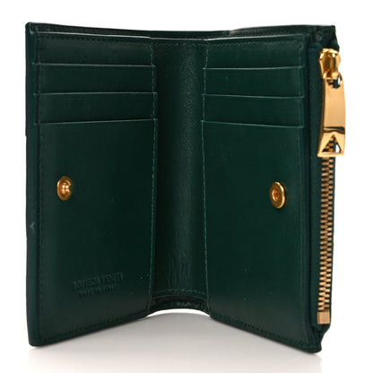 Bottega Veneta Nappa Maxi Intrecciato Bifold Zip Wallet Raintree 5 of 6