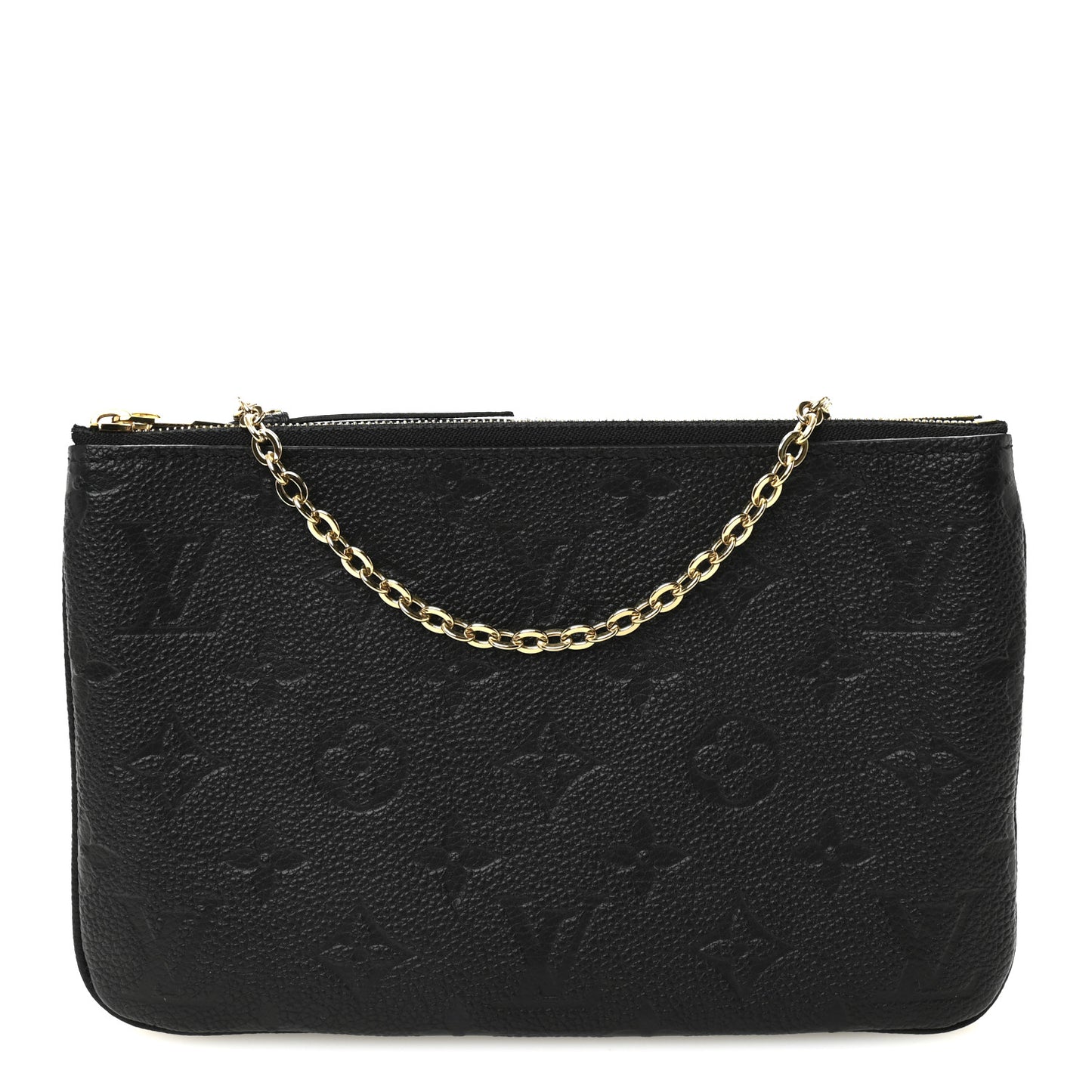 Empreinte Double Zip Pochette Black