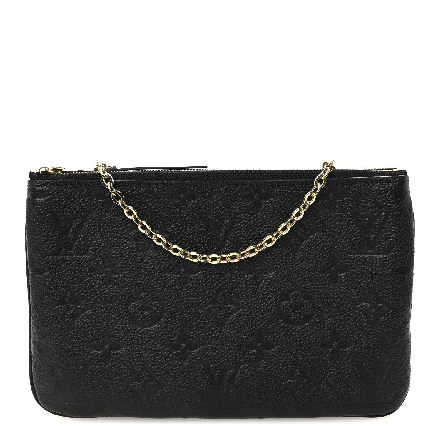 Louis Vuitton Empreinte Double Zip Pochette Black 1 of 10