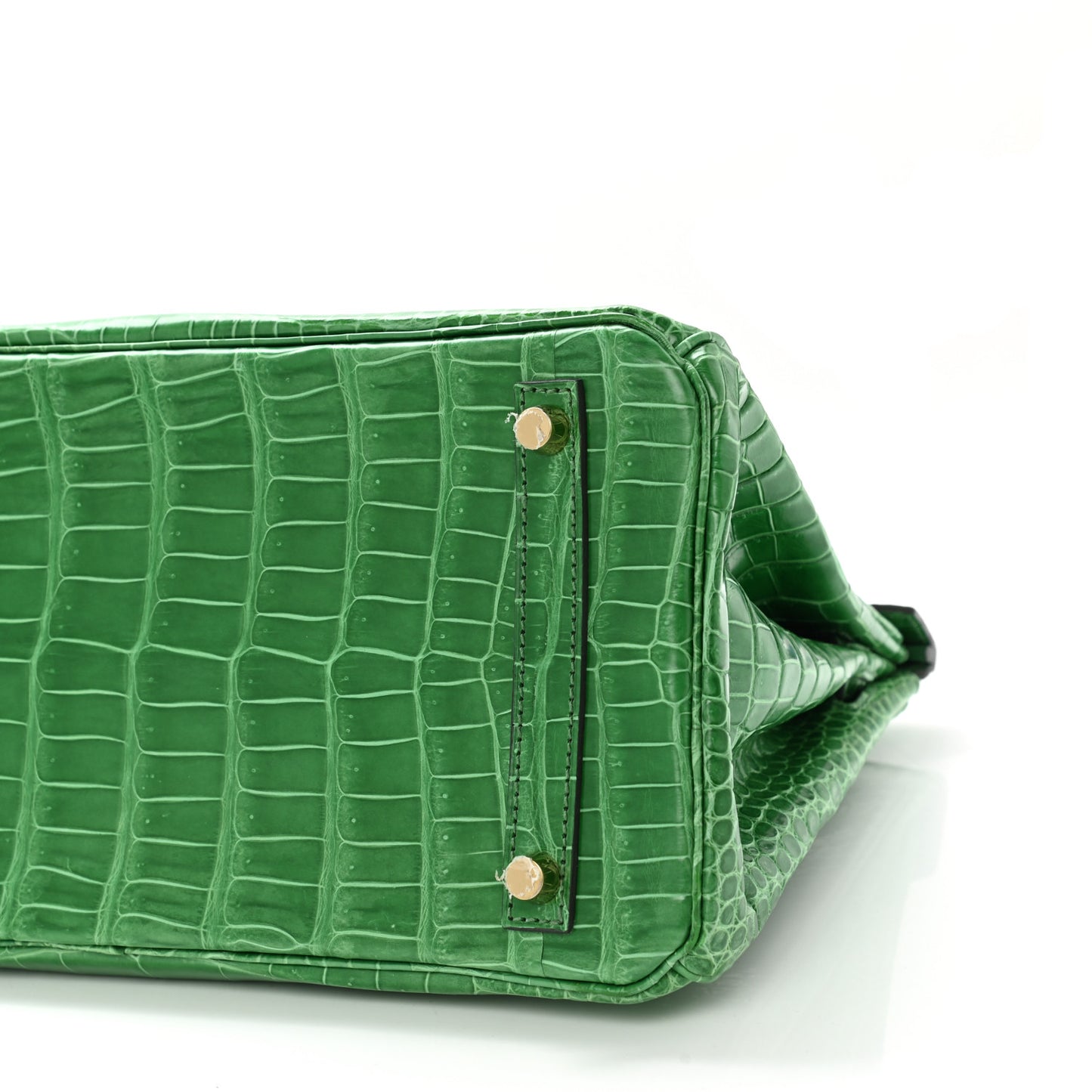 Shiny Porosus Crocodile Birkin 30 Cactus