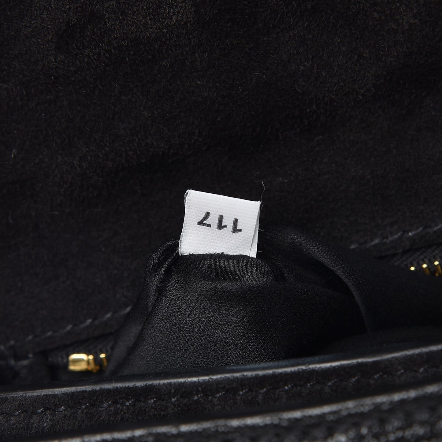 Goatskin Madras Miu Logo Shoulder Bag Black
