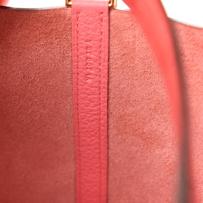Hermes Taurillon Clemence Matte Alligator Picotin Lock Touch 18 PM Rose Azalee 9 of 11