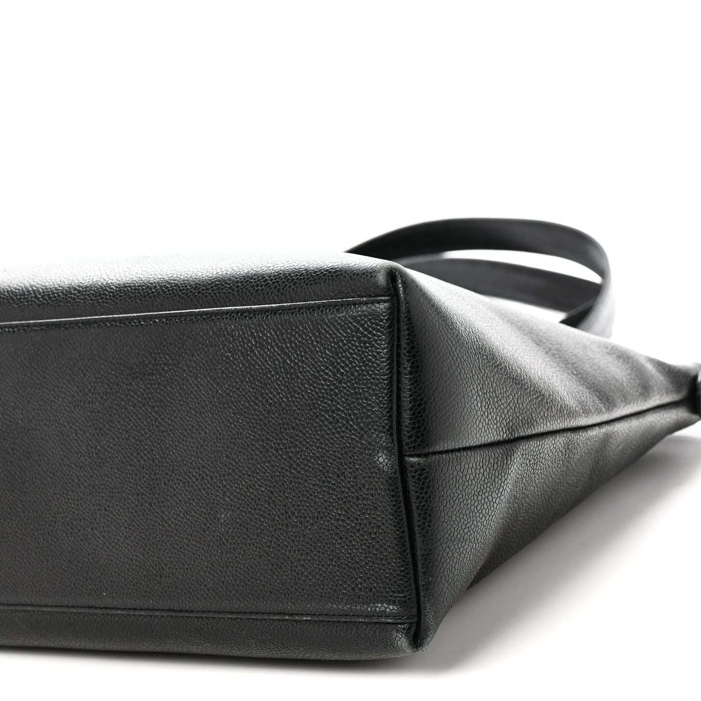 Caviar Large CC Shoulder Bag Black