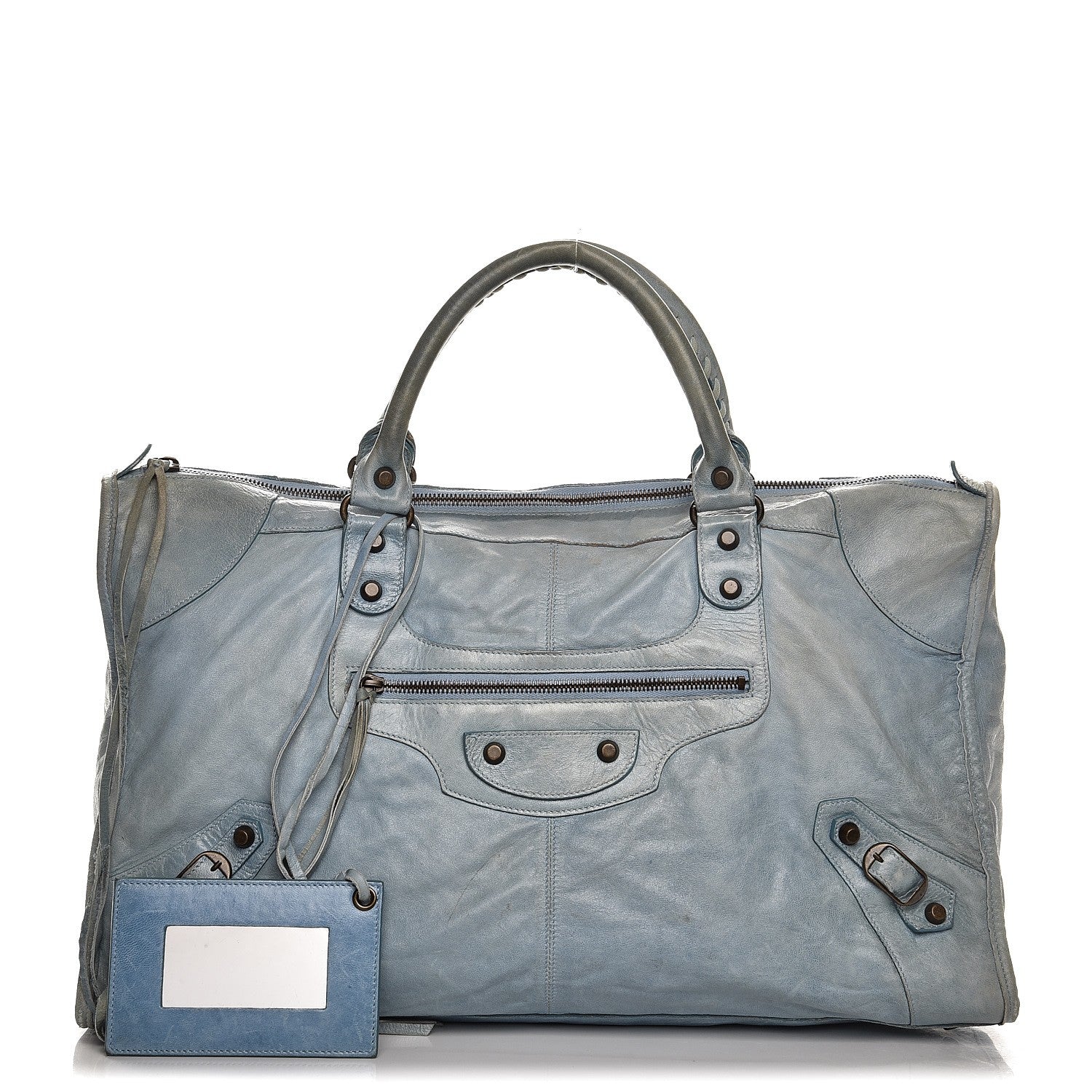 Balenciaga Agneau Classic Hardware Work Sky Blue 1 of 20