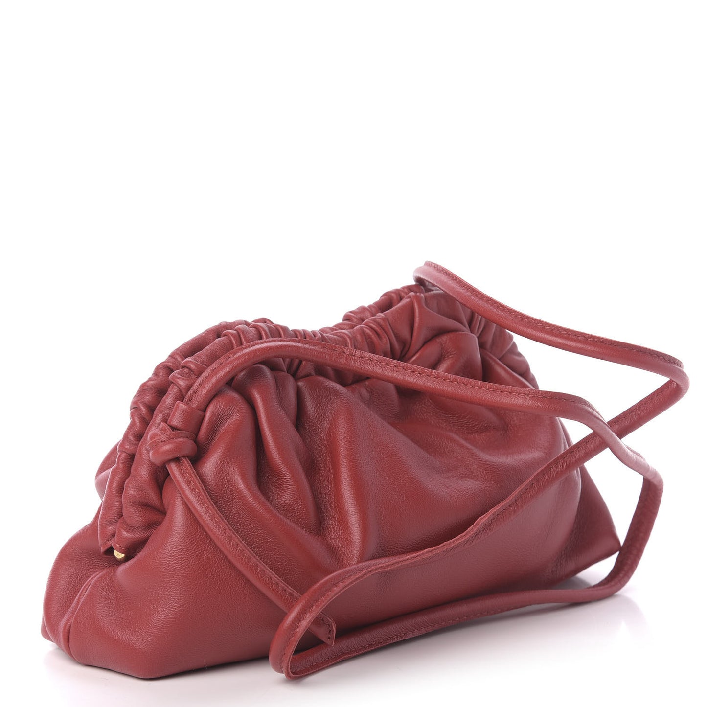 Lambskin Mini Cloud Clutch Flamma