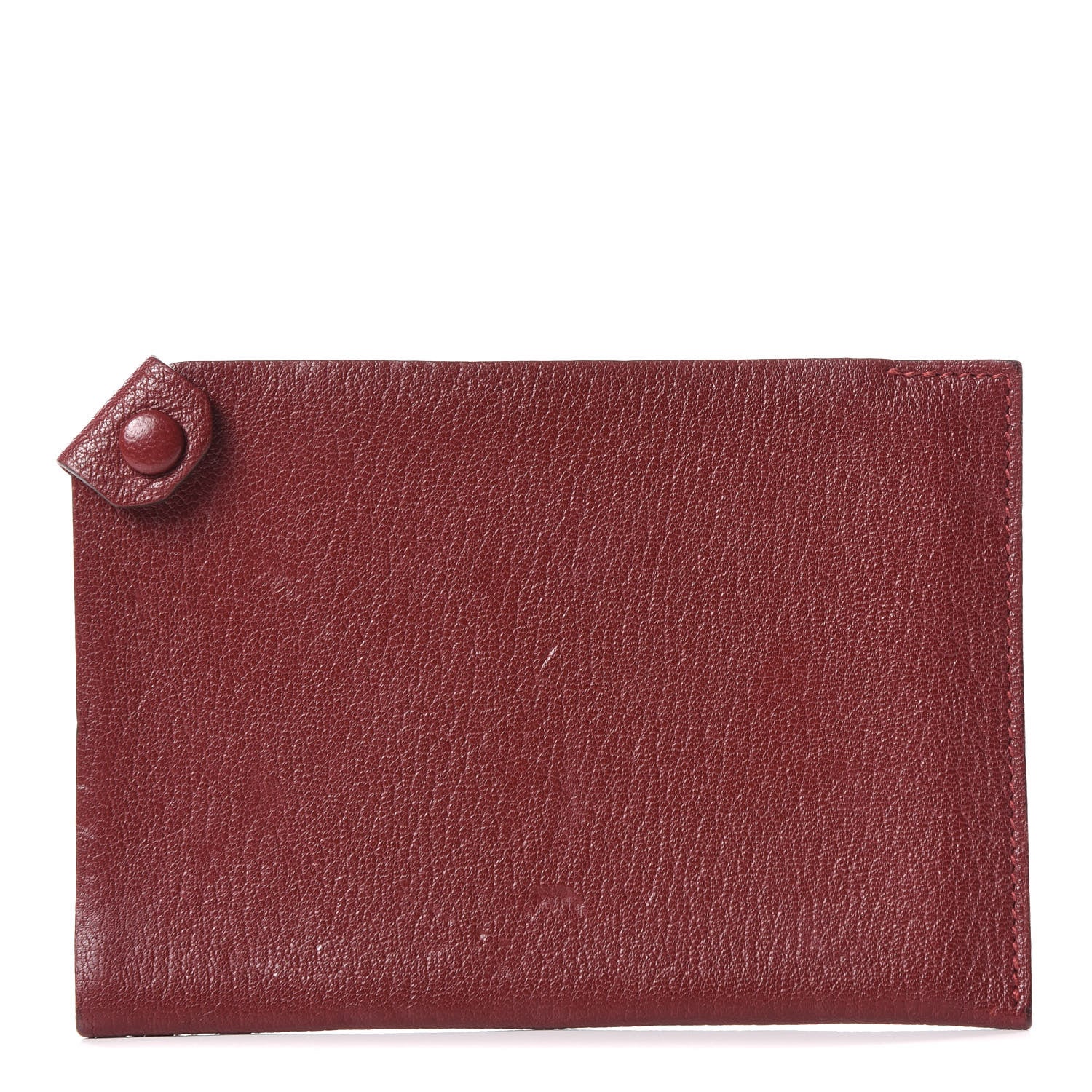 Hermes Chevre Mysore Tarmac PM Passport Holder Rouge H 1 of 6