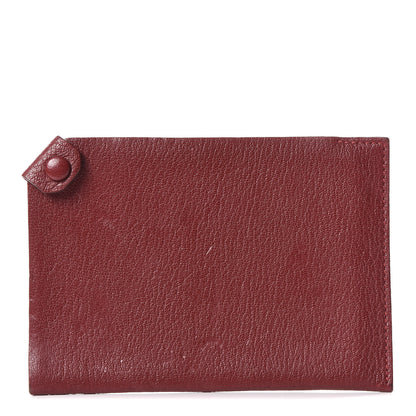 Hermes Chevre Mysore Tarmac PM Passport Holder Rouge H 1 of 6