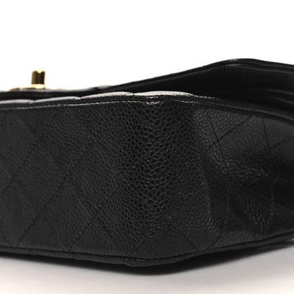 Chanel Caviar Quilted Medium Double Flap Black 10 of 12