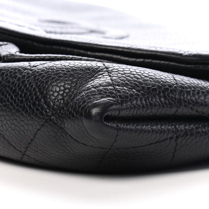 Chanel Caviar Half Moon Wallet On Chain WOC Black 10 of 10