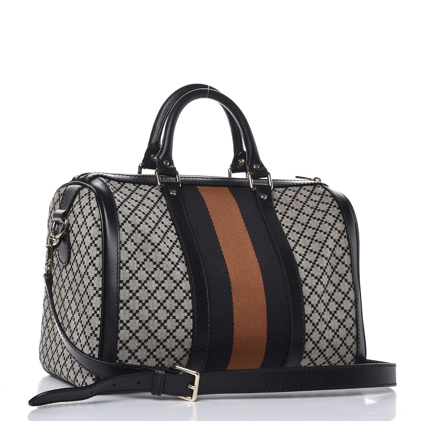 Diamante Vintage Web Medium Boston Black