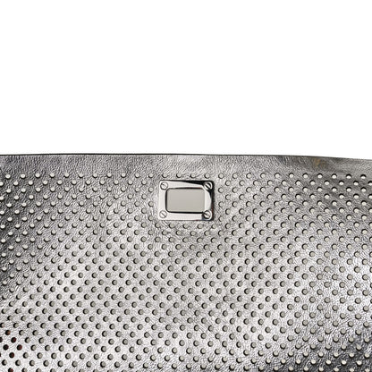 Proenza Schouler Lambskin Perforated Small Lunch Bag Clutch Black 10 of 10