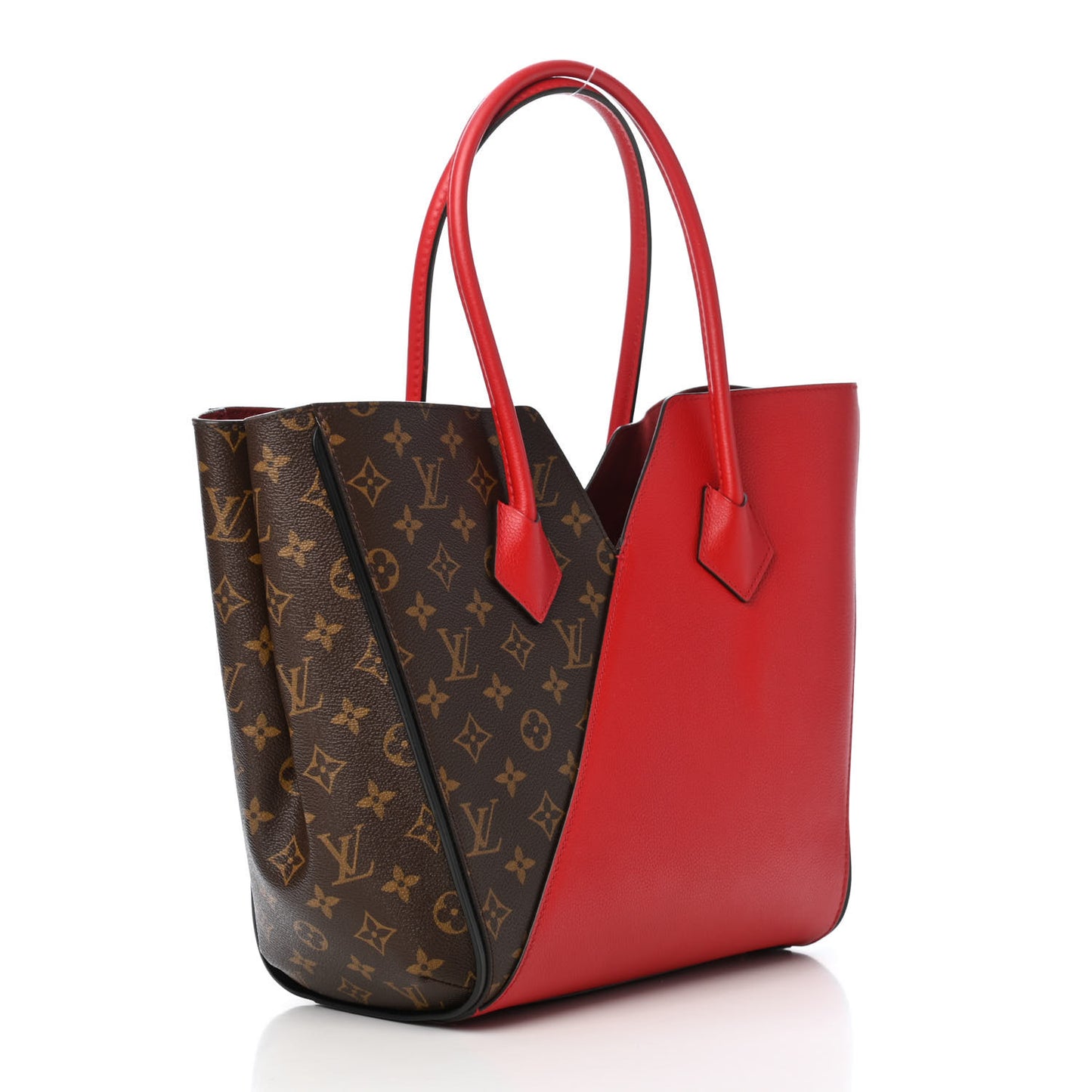 Calfskin Monogram Kimono Tote Cherry