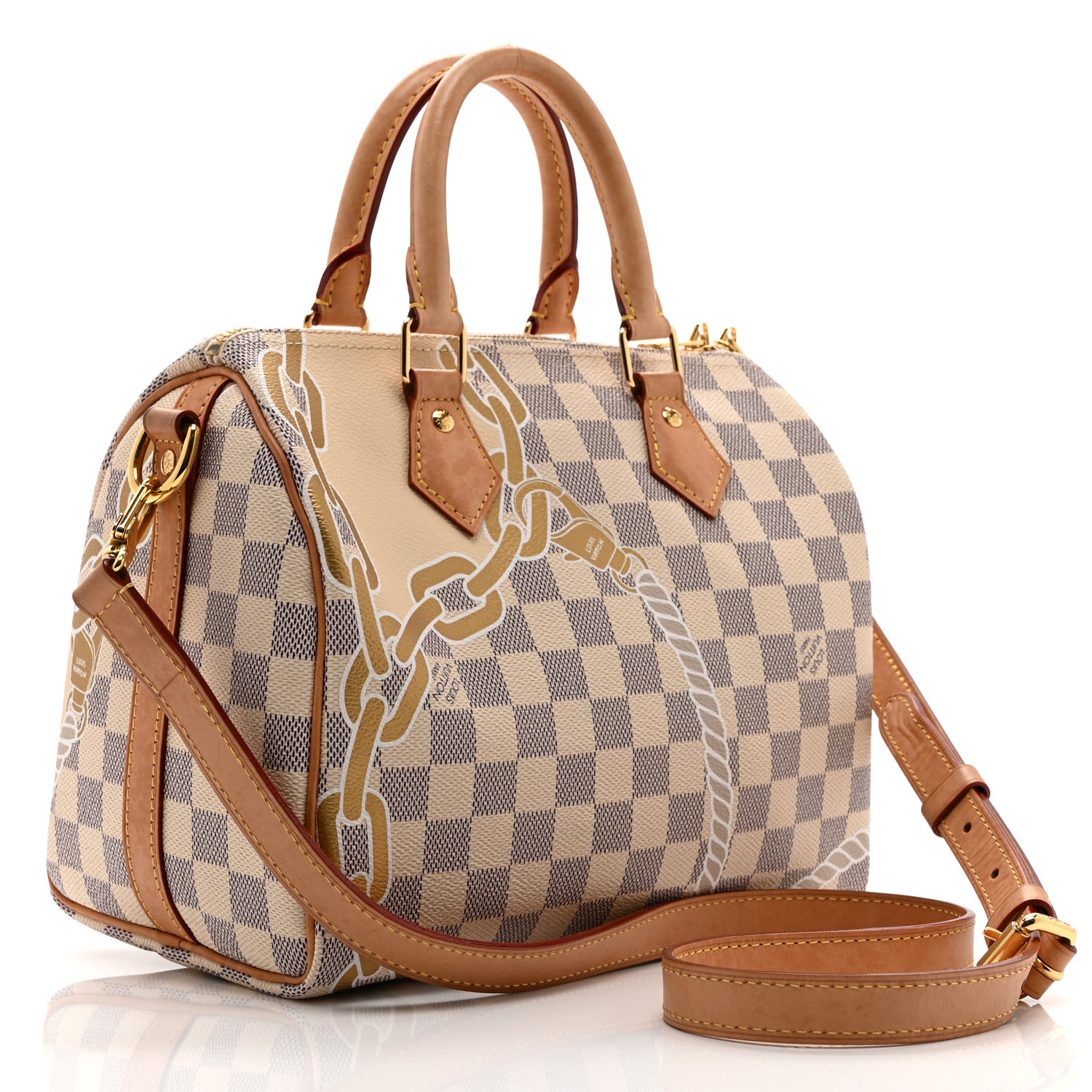 Louis Vuitton Damier Azur Nautical Speedy Bandouliere 25 3 of 11
