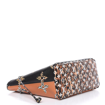 Louis Vuitton Monogram Giant Jungle Neverfull MM Black 5 of 14