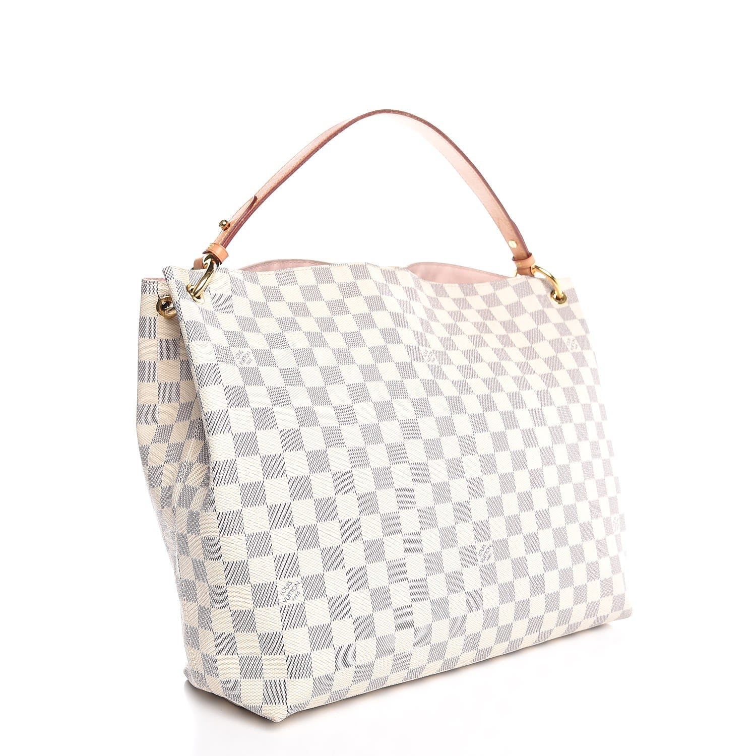 Louis Vuitton Damier Azur Graceful MM Rose Ballerine 3 of 7