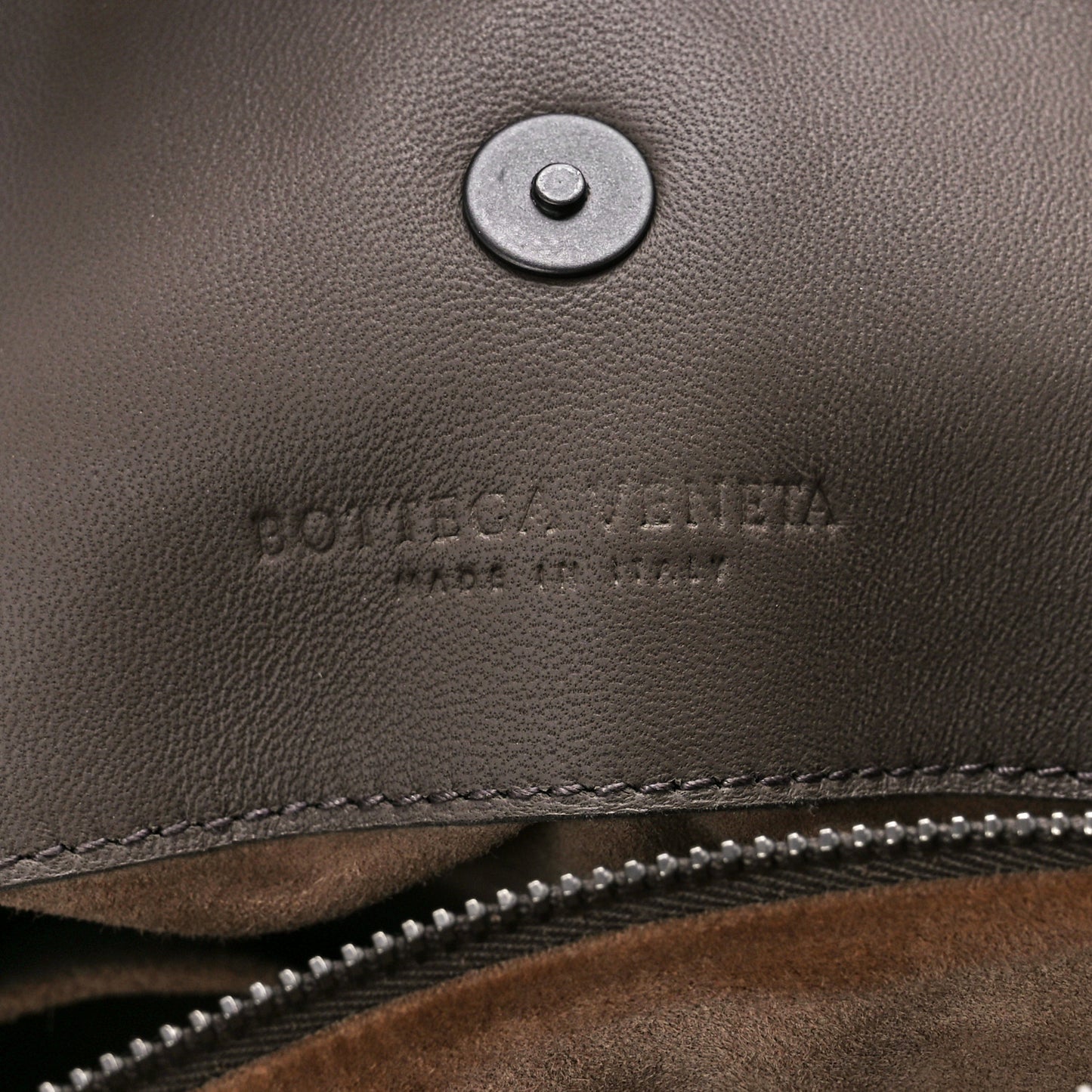 Nappa Intrecciato Large Classic Chain Strap Tote Brown