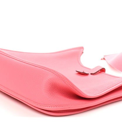 Hermes Taurillon Clemence Evelyne III PM Rose Azalee 10 of 10