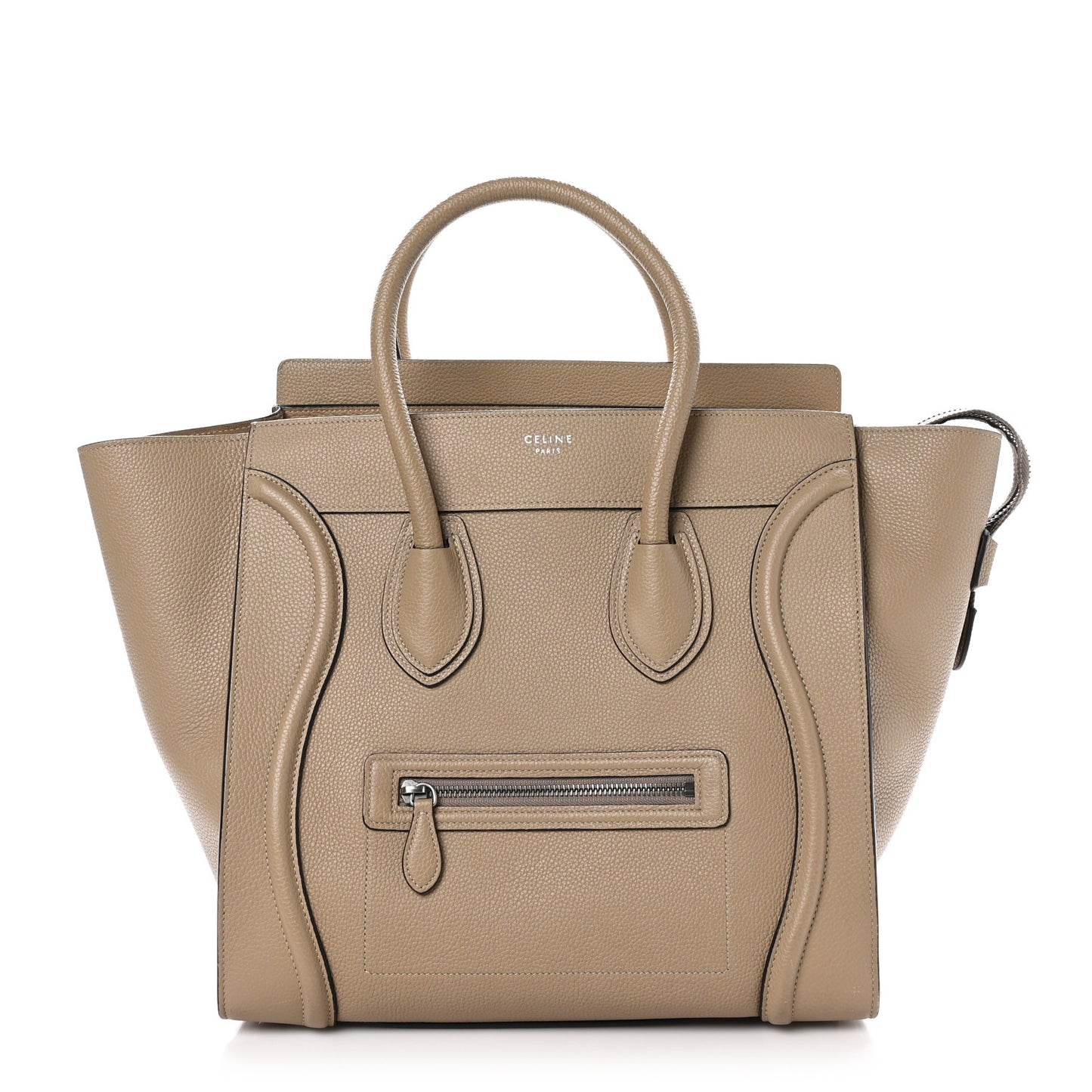 Drummed Calfskin Mini Luggage Dune