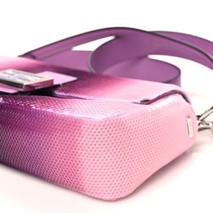 Fendi X SARAH JESSICA PARKER Sequin Paillettes Nappa Without Buckle Ricamo Baguette Viola 8 of 10