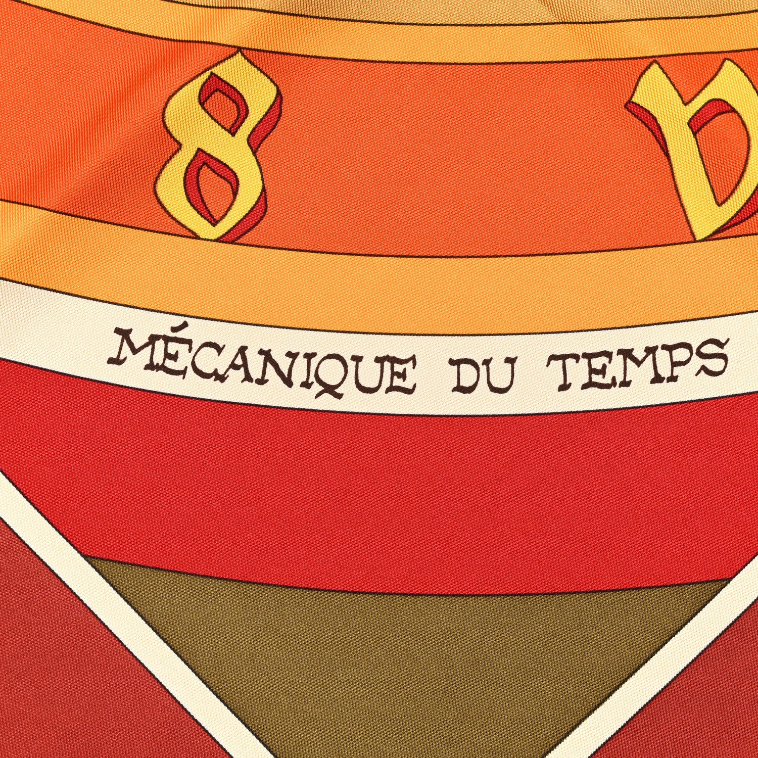 Hermes Silk Mecanique Du Temps Scarf 90 3 of 5