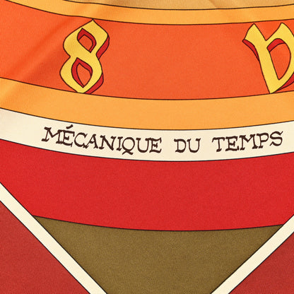 Hermes Silk Mecanique Du Temps Scarf 90 3 of 5