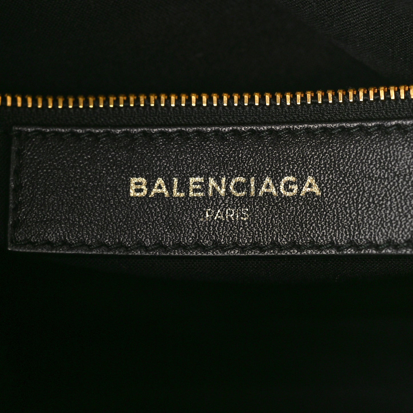 Chevre Gold Metallic Edge Hardware S City Black