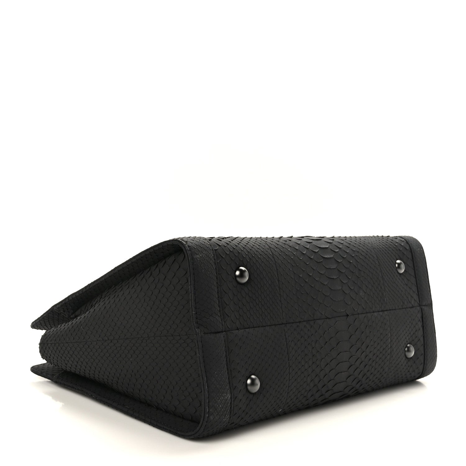 Chanel Snakeskin Boy Shopping Tote So Black 4 of 9