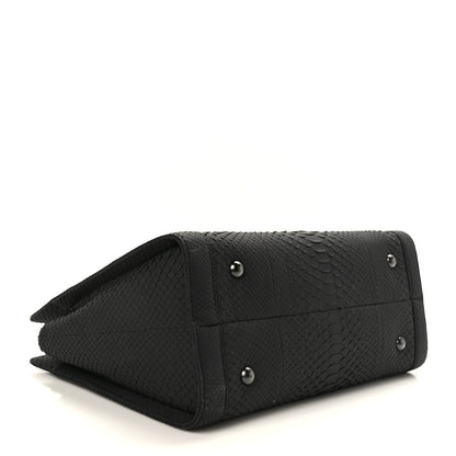 Chanel Snakeskin Boy Shopping Tote So Black 4 of 9