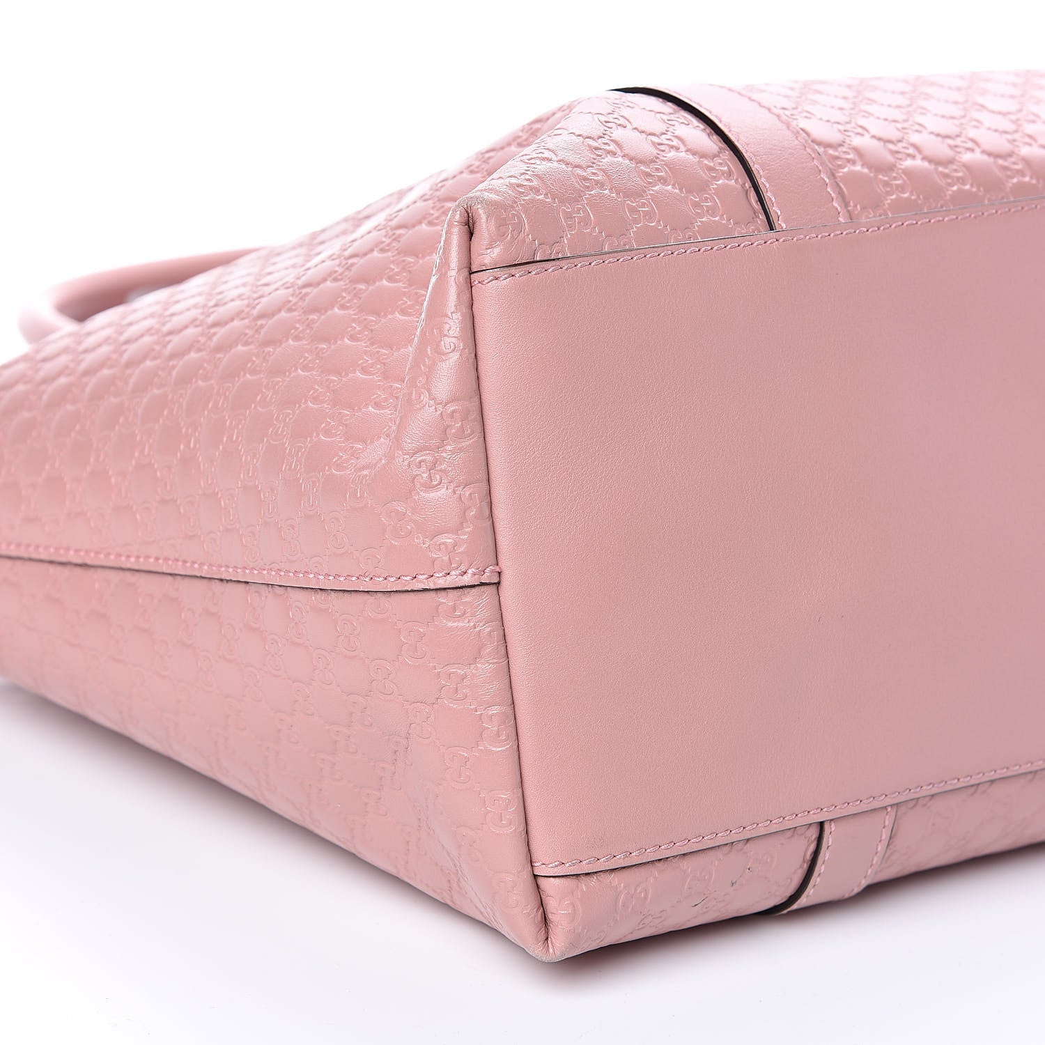 Gucci Soft Microguccissima Medium Zippered Satchel Soft Pink 8 of 13