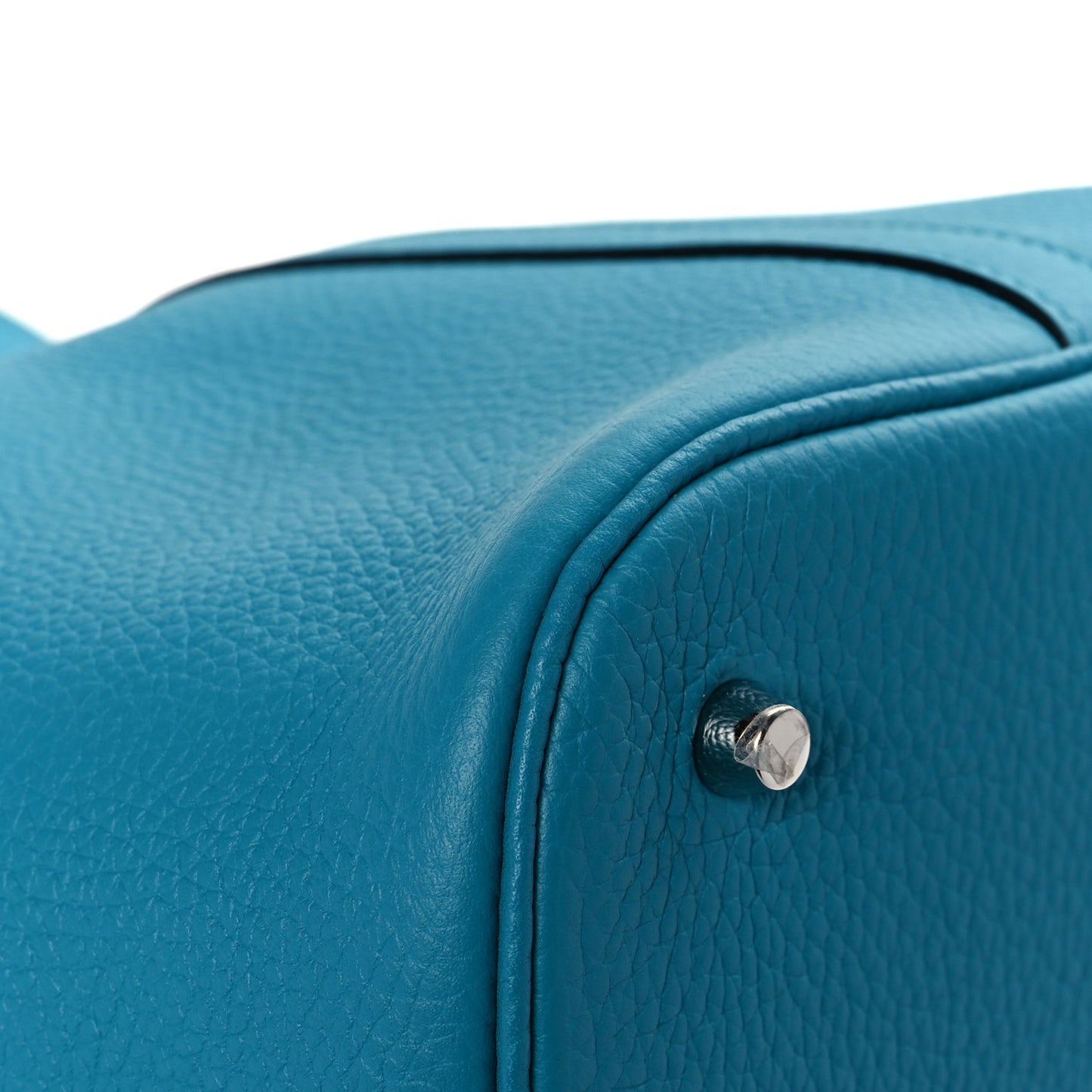Taurillon Clemence Picotin Lock 26 GM Turquoise