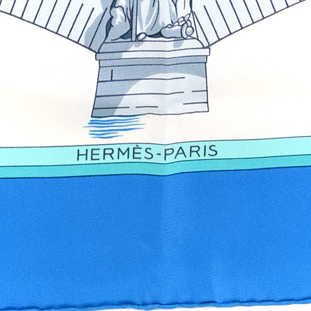 Silk Les Ponts De Paris Scarf 90