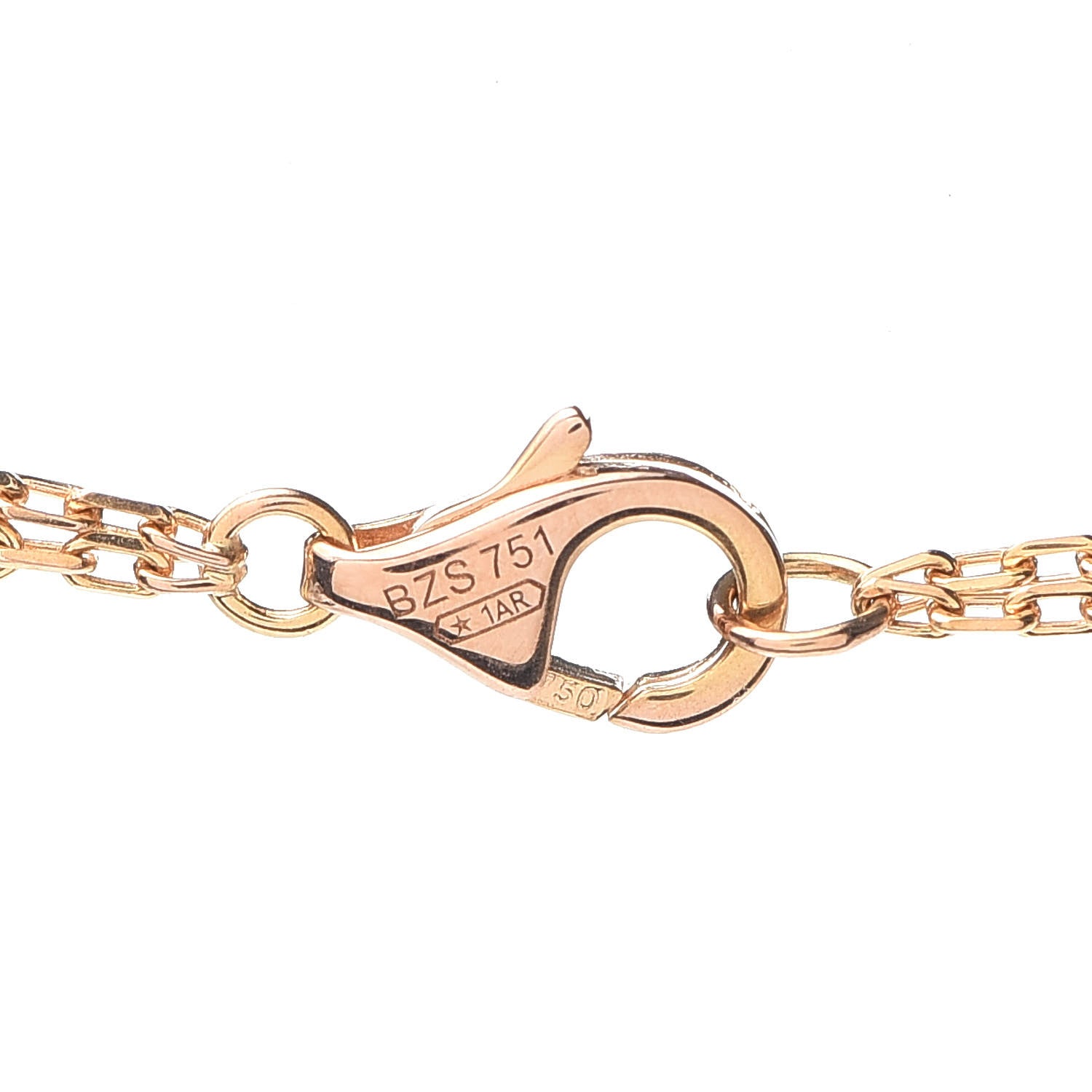 Cartier 18K Yellow Gold 2 Diamond LOVE Necklace 5 of 5