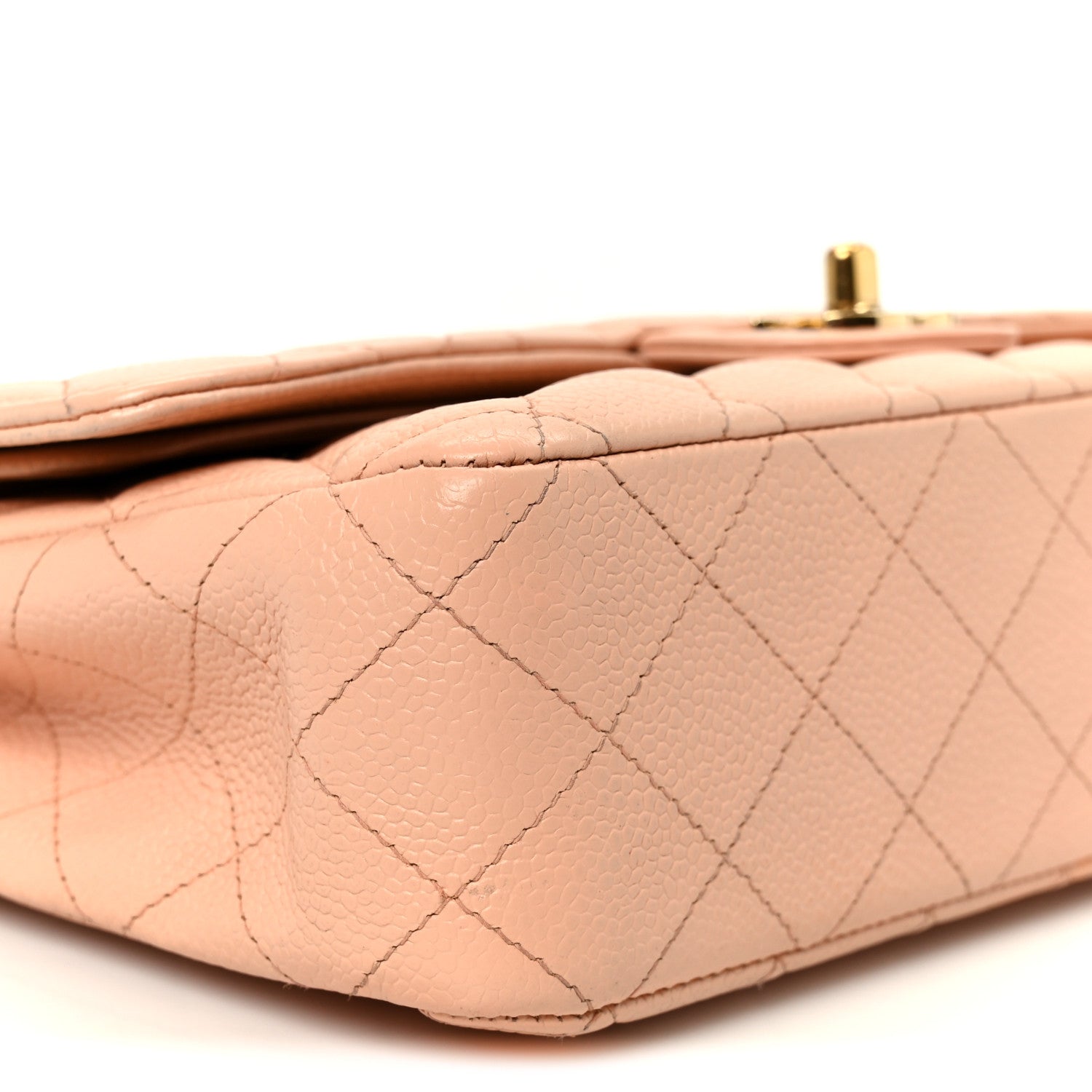 Chanel Caviar Quilted Medium Double Flap Light Pink 10 of 11