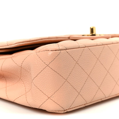 Chanel Caviar Quilted Medium Double Flap Light Pink 10 of 11