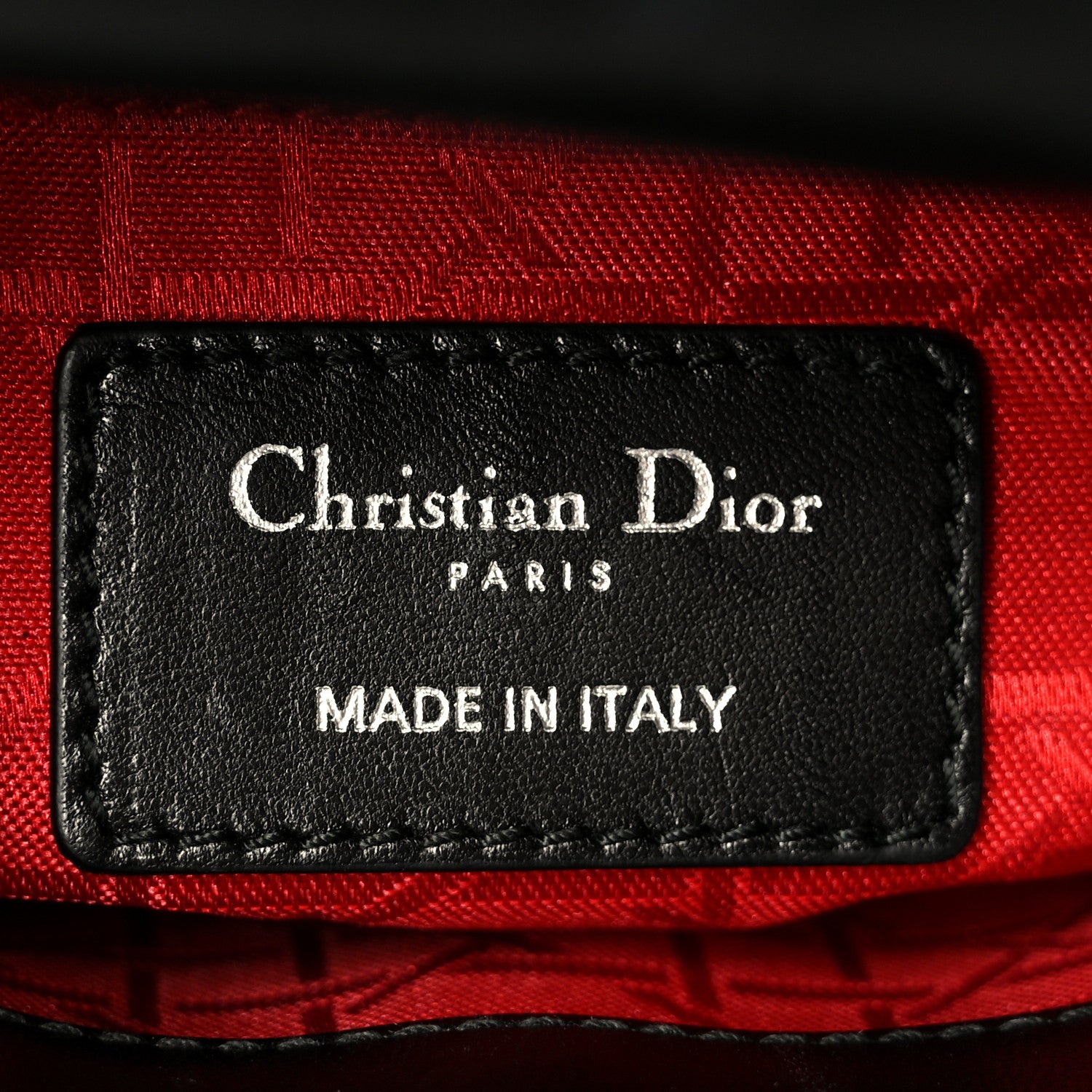 Christian Dior Lambskin Cannage Mini Lady Dior Black 6 of 10