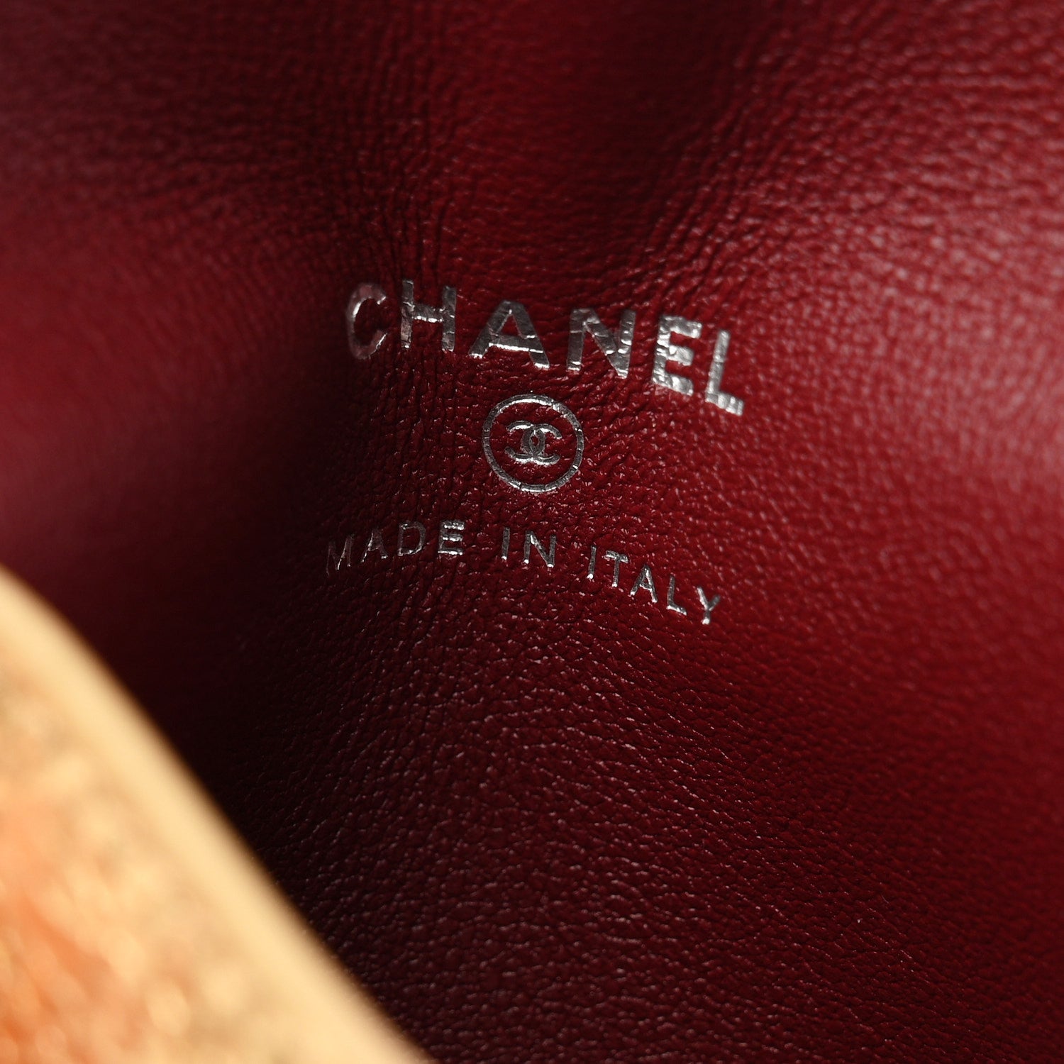 Chanel Metallic Lambskin Card Holder With Strap Gold 12 of 16