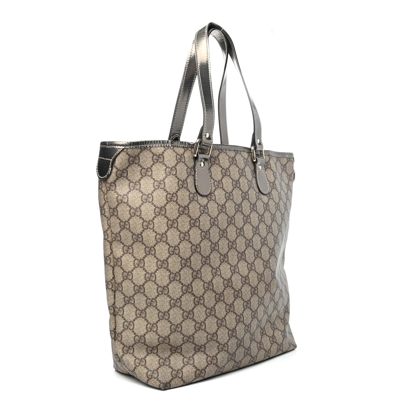 GG Plus Monogram Joy Shopper Tote Gunmetal