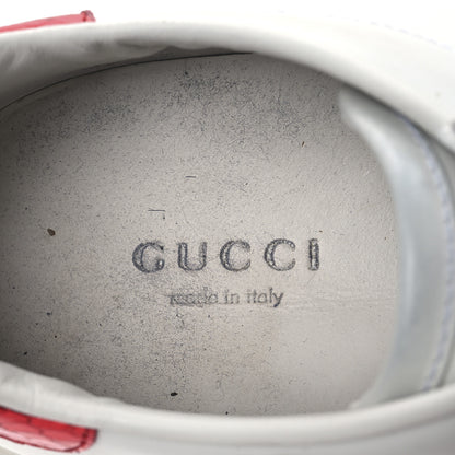 Gucci Calfskin Ayers Bee Embroidered Womens Ace Sneakers 37 White Green 9 of 17