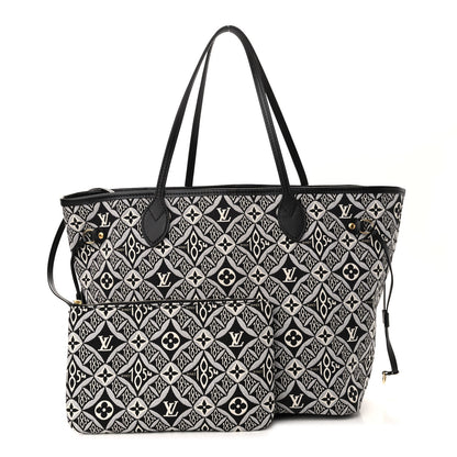 Louis Vuitton Jacquard Since 1854 Neverfull MM Grey 1 of 9