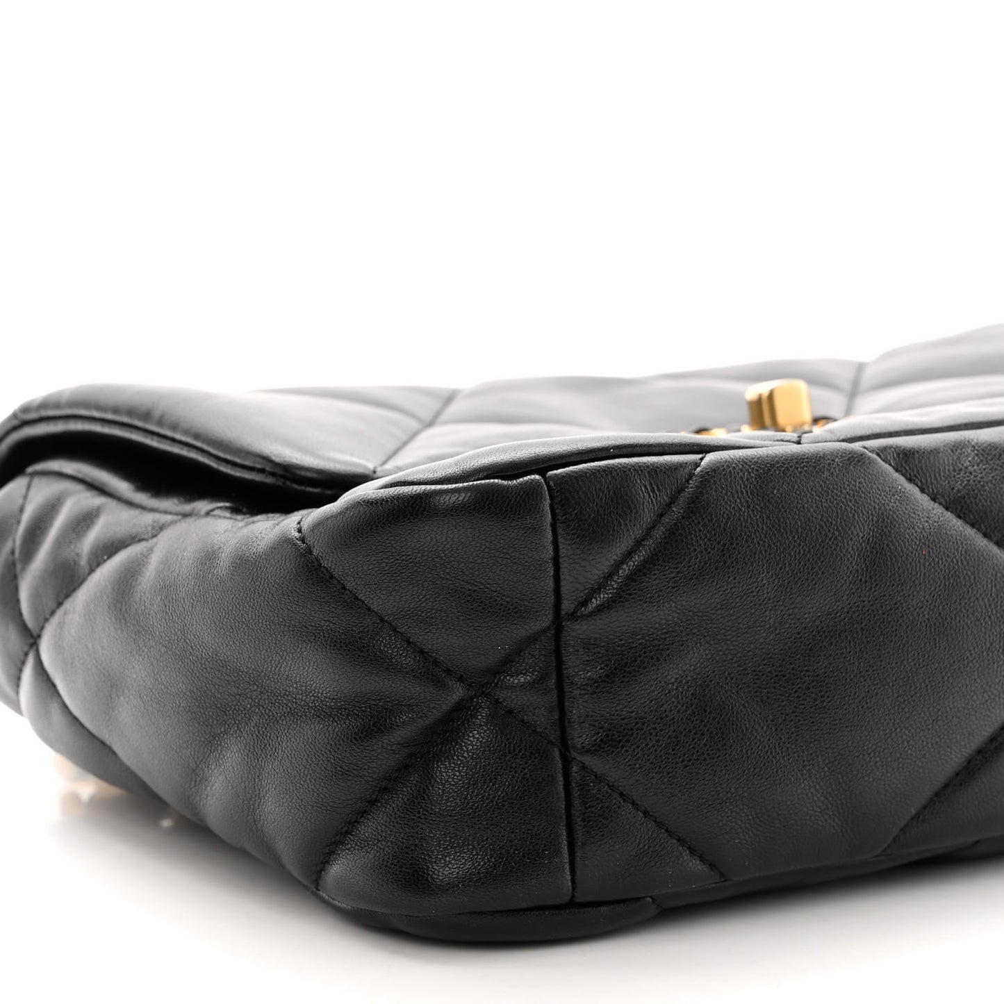Lambskin Quilted Medium Chanel 19 Flap Black