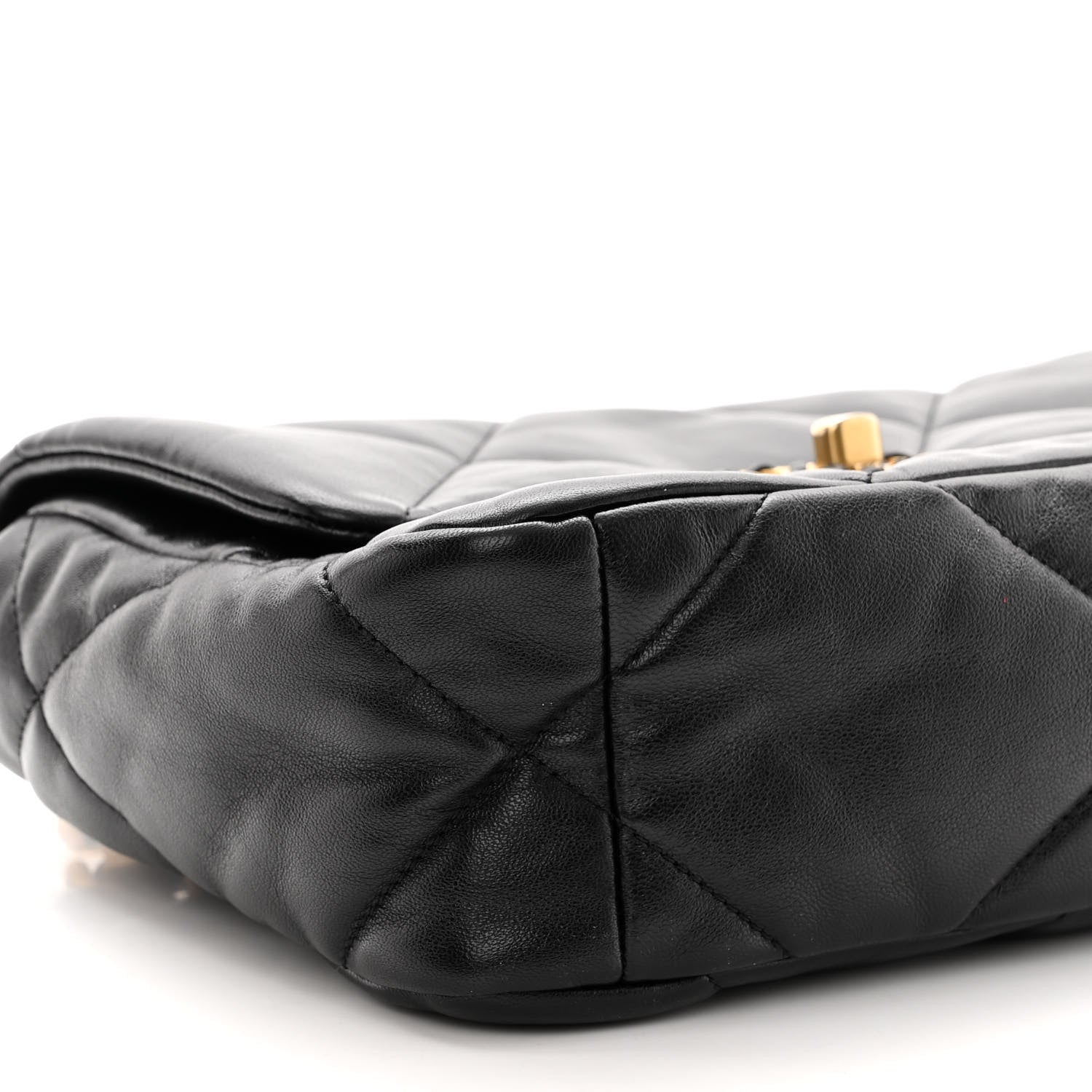 Chanel Lambskin Quilted Medium Chanel 19 Flap Black 9 of 12