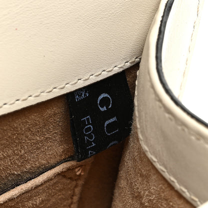 Gucci Calfskin Mini Sylvie Chain Shoulder Bag White 6 of 8