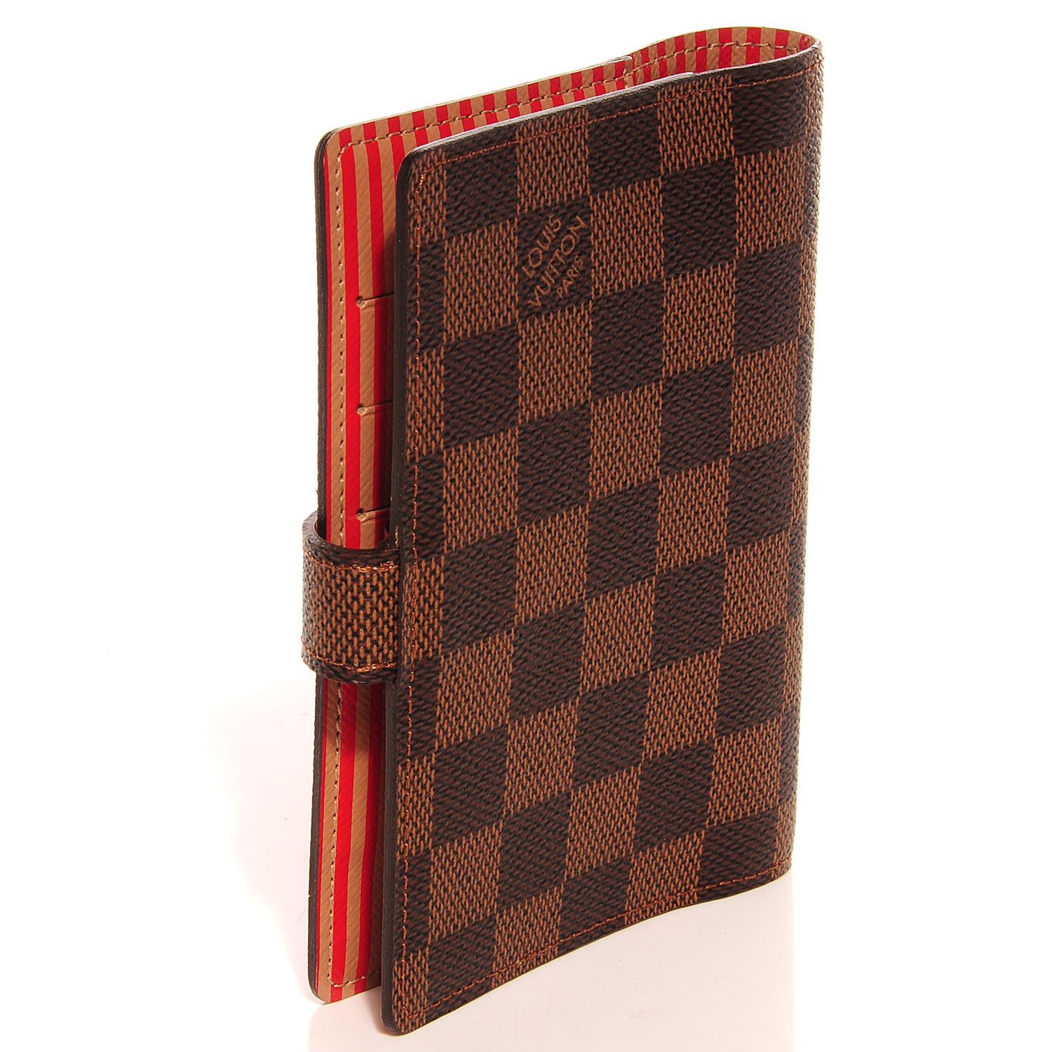 Louis Vuitton Damier Ebene Trunks and Locks Small Ring Agenda Cover 3 of 7