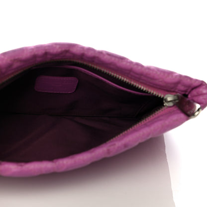 Christian Dior Coated Canvas Cannage Panarea Pouch Purple 5 of 16